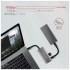 USB-хаб AXAGON USB-C to 2xUSB-A + 2xUSB-C 10Gbps 0.13m gray (HMC-4G2)