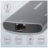 USB-хаб AXAGON USB-C to 2xUSB-A + HDMI + RJ45 + SATA M.2 + PD 100 (HMC-6M2)