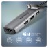 USB-хаб AXAGON USB-C to 3xUSB-A + HDMI 0.15m gray (HMC-H3A)
