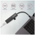 USB-хаб AXAGON USB-C to 3xUSB-A + RJ45 0.2m metal black (HMC-GL3A)