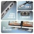 USB-хаб AXAGON USBC to 2xUSBA + 1xUSBC + 2xHDMI + RJ45 + PD100W 0 (HMC-7HX2)