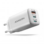 Зарядний пристрій AXAGON 1xUSB + 2xUSB-C 65W QC4+ PD3.0 PPS white (ACU-DPQ65W)