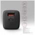 Зарядний пристрій AXAGON 1xUSB QC4.0 + 1xUSB-C PD30W PPS black (ACU-PQ30)