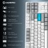 Клавіатура GamePro Asgard Ragnar Wireless/Bluetooth/USB UA White (MK285WH)