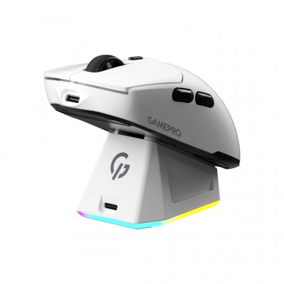 Миша GamePro Genesis Airmaster Wireless/Bluetooth/USB White (GM167W)
