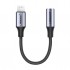 Перехідник Lightning to 3.5mm 10cm Headphone Jack Adapter Model US211 gray Ugreen (30756)