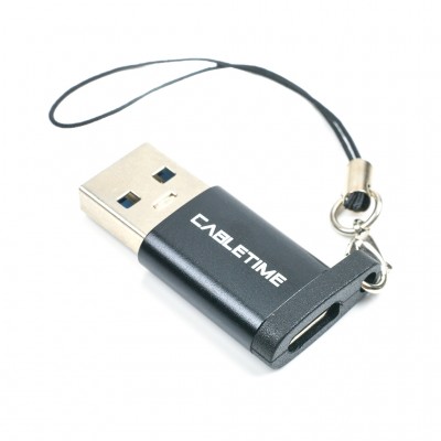 Перехідник USB 3.0 AM to USB-C F Cabletime (CA913701)