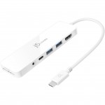 USB-хаб J5create USB-C 6-in-1 2xUSB 3.1 + USB-C PD + HDMI + SD/TF + (JCD373-N)