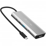 USB-хаб J5create USB-C 7-in-1 USB 3.2 + USB-C PD + HDMI 4K + Displa (JCD401-N)