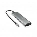 USB-хаб J5create USB-C 9-in-1 2xUSB 3.2 + 2xUSB-C PD + 2xHDMI 4K + (JCD397-N)