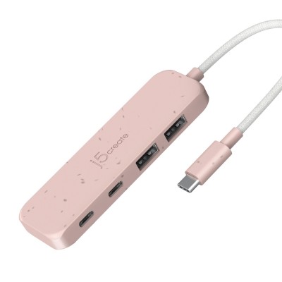 USB-хаб J5create USB-C to 2xUSB-A + 2xUSB-C 3.2 10Gbps rose (JCH342ER-N)