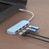 USB-хаб J5create USB-C to 4xUSB-A 3.2 10Gbps cyan (JCH341EC-N)