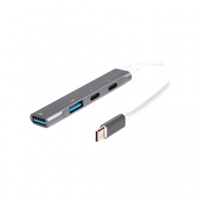 USB-хаб Maxxter USB-C to 1xUSB 3.0 + 1xUSB 2.0 + 2xUSB-C (HU3C-4P-03)