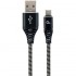 Дата кабель USB 2.0 AM to USB-C 2.0m Cablexpert (CC-USB2B-AMCM-2M-BW)