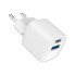 Зарядний пристрій Gembird 1xUSB-C PD20W + 1xUSB QC3.0 white (TA-UC-PDQC20-W-01)