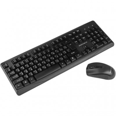 Комплект (клавіатура, миша) Grunhelm KBM-4810WL Wireless UA Black (126877)