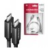 Дата кабель USB-C to USB-C 1.0m USB 3.2 Gen 2 PD 100W 5A 4K black AXAGON (BUCM32-CM10AB)