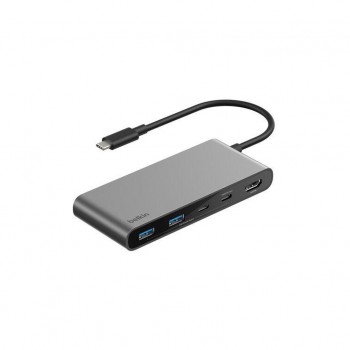 USB-хаб Belkin USB-C 7-in-1 2xUSB 3.0 + USB-C + PD + HDMI 2.0 4K6 (AVC023HQSGY)
