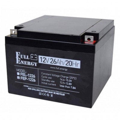 Батарея для ДБЖ Full Energy FEP-1226 12V 26AH (FEP-1226) AGM