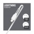 Дата кабель USB 2.0 AM to Lightning 1.2m AL-CBCOLOR-L1WT White ACCLAB (1283126518225)