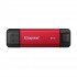 Зовнішній SSD USB 2TB Kingston Dual Portable Red (SPSD/2TB)