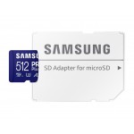 Карта пам`яті MicroSDXC 512GB UHS-I/U3 Class 10 Samsung Pro Plus + SD-адаптер (MB-MD512SA/EU)