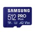 Карта пам`яті MicroSDXC 512GB UHS-I/U3 Class 10 Samsung Pro Plus + SD-адаптер (MB-MD512SA/EU)