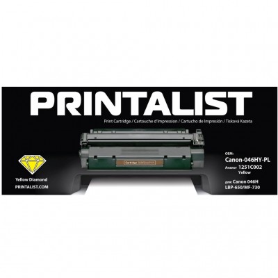 Картридж Canon 046H, LBP-650/MF-730 1251C002 5K Yellow (Canon-046HY-PL) PRINTALIST