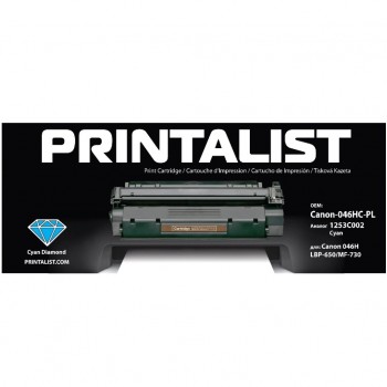 Картридж Canon 046H, LBP-650/MF-730 1253C002 5K Cyan (Canon-046HC-PL) PRINTALIST