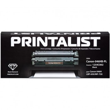Картридж Canon 046H, LBP-650/MF-730 1254C002 6K Black (Canon-046HB-PL) PRINTALIST