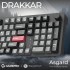 Клавіатура бездротова GamePro Asgard Drakkar Keychron Super Red Switch Black (MK305BK)