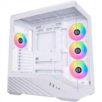Корпус для ПК Lian Li V100R case with pre-installed four 120mm RGB PWM fan, White (G99.V100RW.01)
