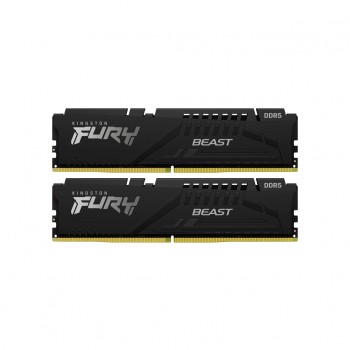 Пам'ять DDR5 128GB (2x64GB) 5600 MHz Beast Black Kingston Fury (ex.HyperX) KF556C40BBK2-128
