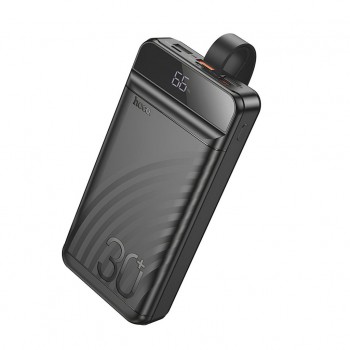 УМБ Hoco 30000mAh Element PD/20W, QC/22.5W, LED Lamp, Black (J123B / 714735)