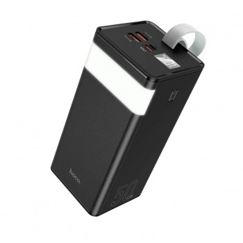 УМБ Hoco 50000mAh Powermaster PD/20W, QC/22.5W, Lamp, Black (J86A / 714738)