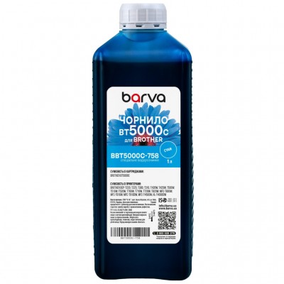 Чорнило Barva Brother BT5000C 1 л (BBT5000C-758)