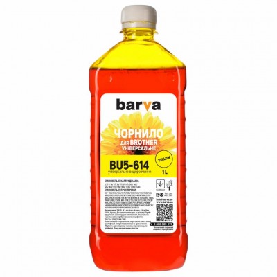 Чорнило Barva BROTHER Universal-5 1л YELLOW (BU5-614)