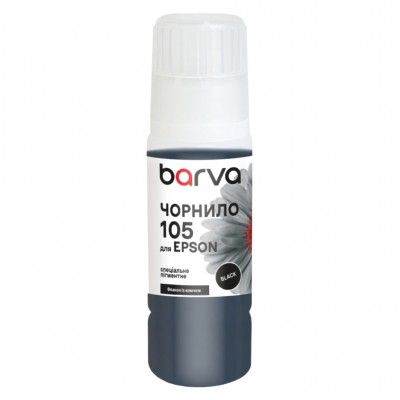 Чорнило Barva Epson 105 70 мл, Black, OneKey, pigmented (E105-781e)