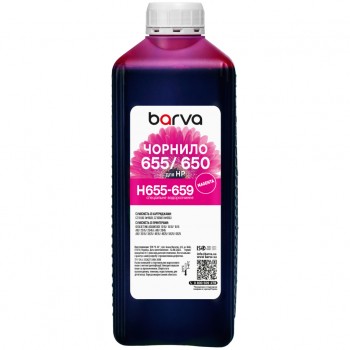 Чорнило Barva HP 655/650 1 л, Magenta (H655-659)