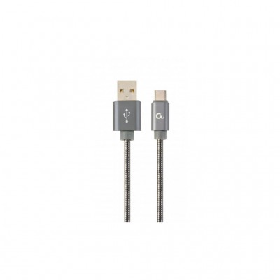 Дата кабель USB 2.0 AM to USB-C 1.0m Cablexpert (CC-USB2S-AMCM-1M-BG)