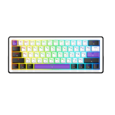 Клавіатура Hator Hellyberry HK60 Mechanical Linear RGB USB UA White (HK60)