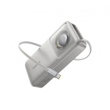 УМБ Baseus Free2Pull 20000mAh 65W, PD/3.0, QC/3.0, Lunar gray (P10073700843-00)