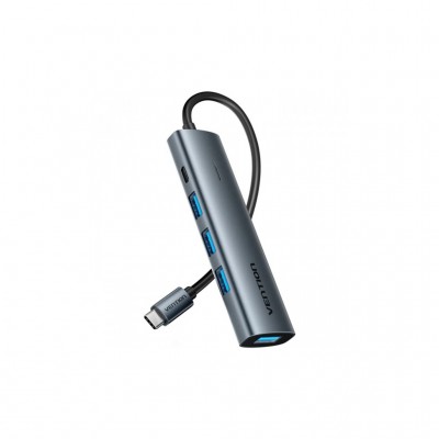 USB-хаб Vention USB-C to 4xUSB 3.0 + 1xUSB-C black (TGZHB)