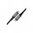 Дата кабель USB-C to USB-C 1.0m USB 4.0 240W audio/video black-grey Acefast (6974316282631)