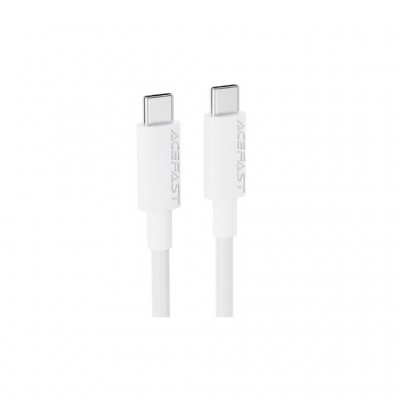 Дата кабель USB-C to USB-C 1.2m 3A white Acefast (6974316284253)