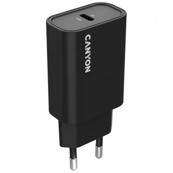 Зарядний пристрій Canyon USB-C PD30W OnCharge Black (CNE-CHA30CLB)