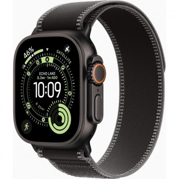 Смарт-годинник Apple Watch Ultra 3 GPS + Cellular 49mm Black Titanium Case with Black/Charcoal Trail Loop - S/M (MF1D4QP/A)