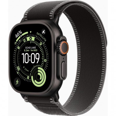 Смарт-годинник Apple Watch Ultra 3 GPS + Cellular 49mm Black Titanium Case with Black/Charcoal Trail Loop - S/M (MF1D4QP/A)