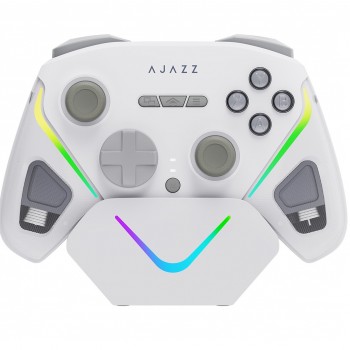 Геймпад Ajazz GP100S 2.4G/BT/USB Switch/PC/iOS/Android RGB White (GP100S-W)