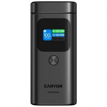 УМБ Canyon 15000mAh OnPower 150 Qi2 magnetic Grey (CNS-CPB150DG)